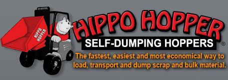 Self-Dumping Hopper, Hippo Hopper, Standard Hoppers, Storage Container, Material Handling Equipment